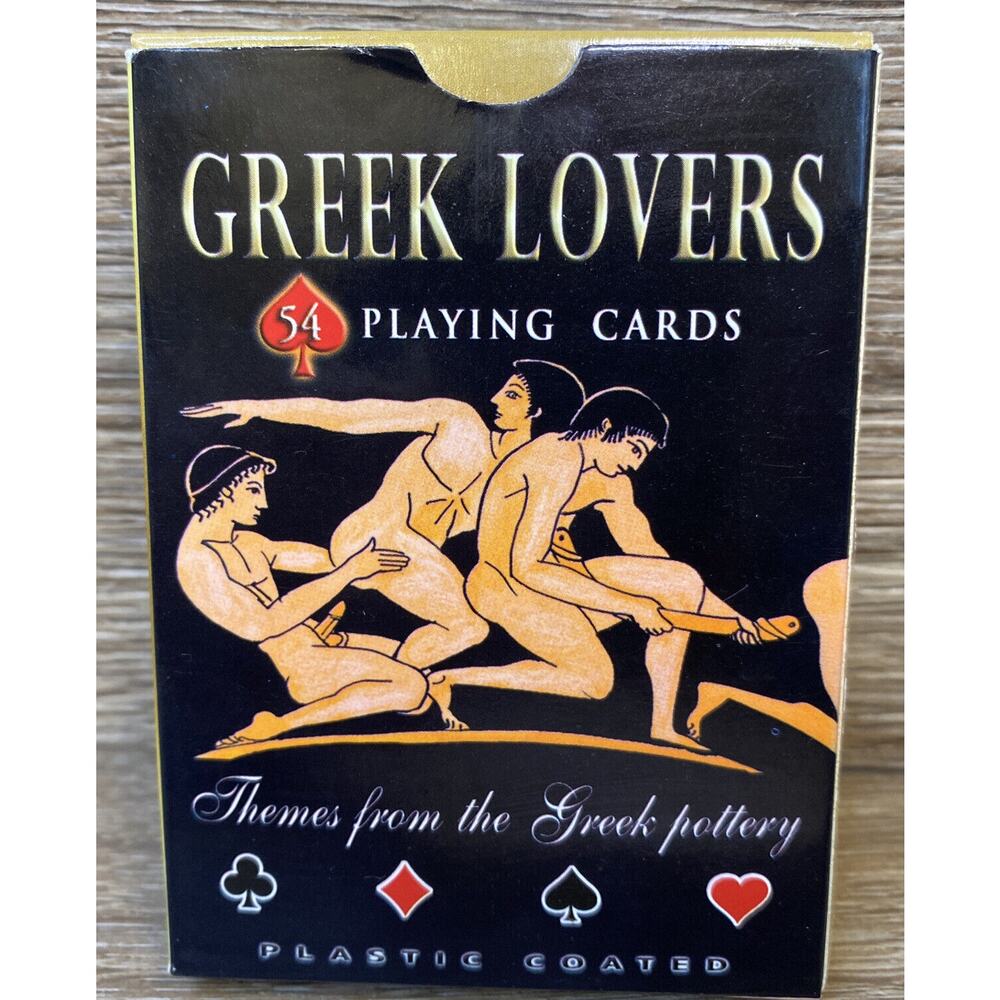 Greek Lovers ADULT Erotic Plastic Coated Playing Cards By Summer Dream Editions